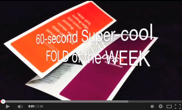 FOLD of the WEEK: Tricky Tucked Accordion Mailer